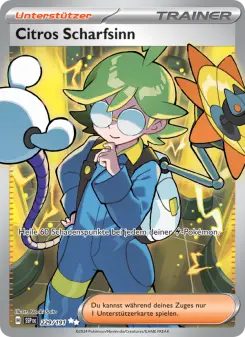 Pokémon-Karte Citros Scharfsinn 229/191