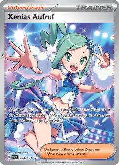 Pokémon-Karte Xenias Aufruf 234/191