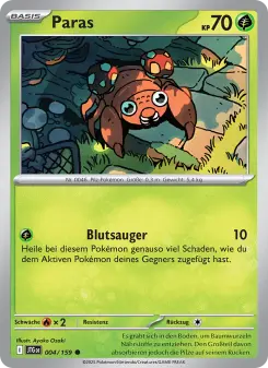 Pokémon-Karte Paras 004/159
