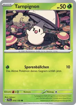 Pokémon-Karte Tarnpignon 010/159