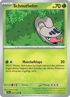 Pokémon-Karte Schnuthelm 012/159