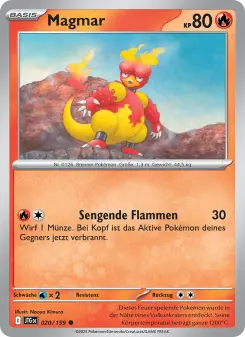 Pokémon-Karte Magmar 020/159