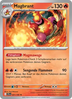Pokémon-Karte Magbrant 021/159