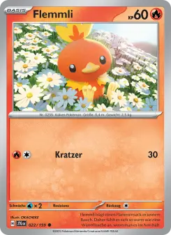 Pokémon-Karte Flemmli 022/159