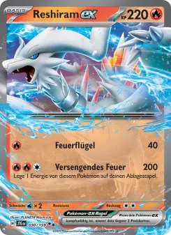 Pokémon-Karte Reshiram-ex 030/159