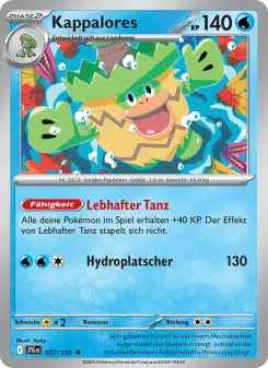 Pokémon-Karte Kappalores 037/159
