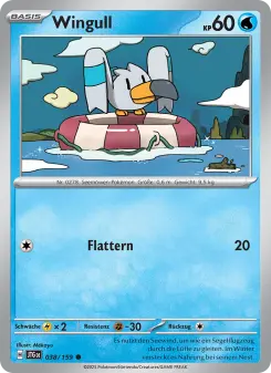 Pokémon-Karte Wingull 038/159