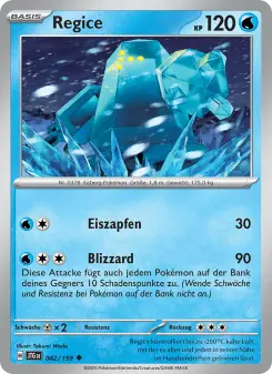 Pokémon-Karte Regice 042/159