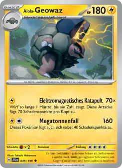 Pokémon-Karte Alola-Geowaz 046/159