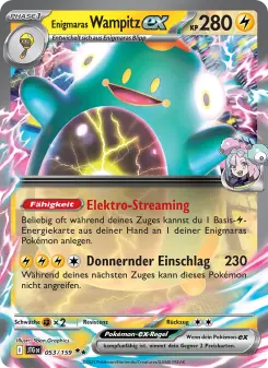 Pokémon-Karte Enigmaras Wampitz-ex 053/159