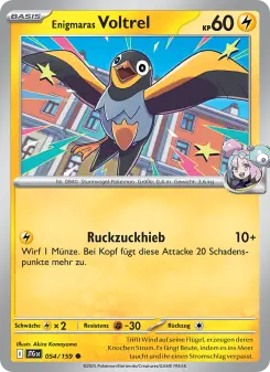 Pokémon-Karte Enigmaras Voltrel 054/159