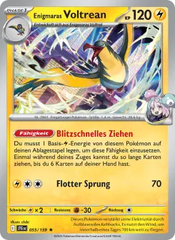 Pokémon-Karte Enigmaras Voltrean 055/159
