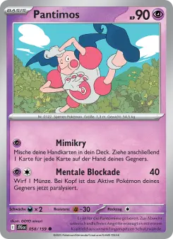Pokémon-Karte Pantimos 058/159
