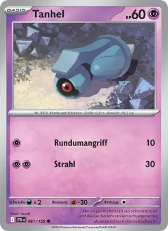 Pokémon-Karte Tanhel 061/159