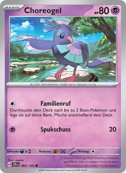 Pokémon-Karte Choreogel 065/159