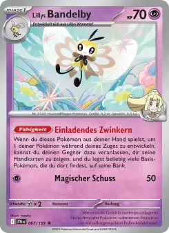 Pokémon-Karte Lillys Bandelby 067/159