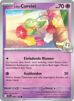 Pokémon-Karte Lillys Curelei 068/159