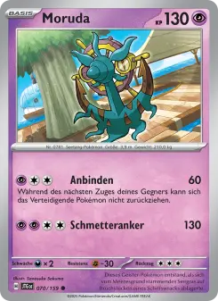 Pokémon-Karte Moruda 070/159