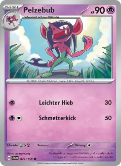 Pokémon-Karte Pelzebub 072/159