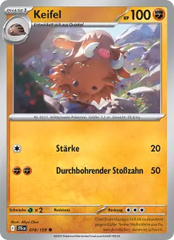 Pokémon-Karte Keifel 078/159