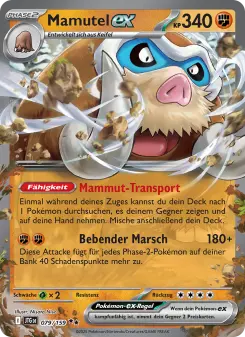 Pokémon-Karte Mamutel-ex 079/159