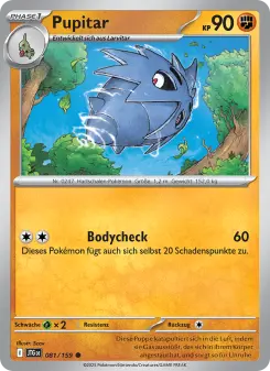 Pokémon-Karte Pupitar 081/159