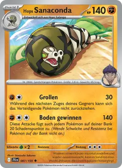 Pokémon-Karte Hops Sanaconda 087/159