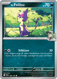 Pokémon-Karte Ns Felilou 096/159