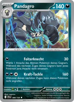 Pokémon-Karte Pandagro 099/159