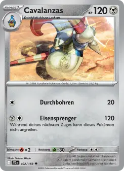 Pokémon-Karte Cavalanzas 102/159