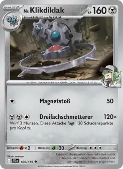 Pokémon-Karte Ns Klikdiklak 105/159