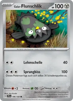 Pokémon-Karte Galar-Flunschlik 106/159