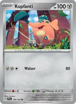 Pokémon-Karte Kupfanti 109/159