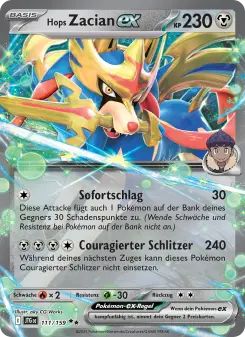 Pokémon-Karte Hops Zacian-ex 111/159