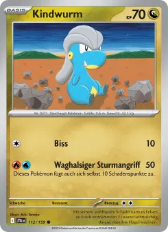 Pokémon-Karte Kindwurm 112/159