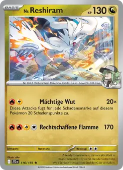 Pokémon-Karte Ns Reshiram 116/159