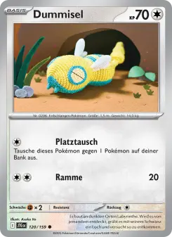 Pokémon-Karte Dummisel 120/159
