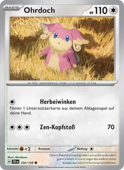 Pokémon-Karte Ohrdoch 124/159