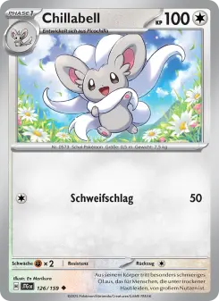 Pokémon-Karte Chillabell 126/159