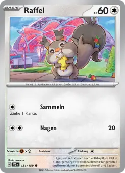 Pokémon-Karte Raffel 131/159