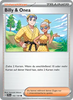 Pokémon-Karte Billy & Onea 142/159