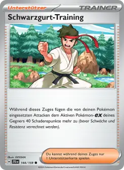 Pokémon-Karte Schwarzgurt-Training 144/159