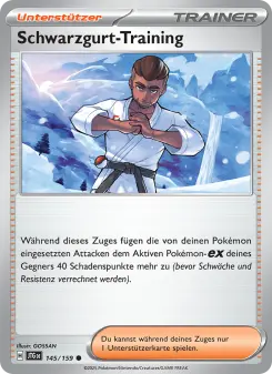 Pokémon-Karte Schwarzgurt-Training 145/159