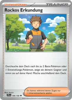 Pokémon-Karte Rockos Erkundung 146/159