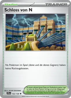 Pokémon-Karte Schloss von N 152/159