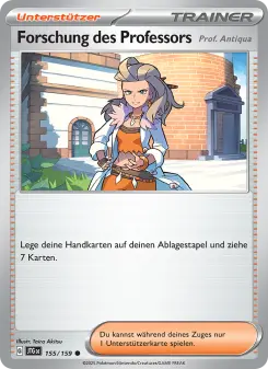 Pokémon-Karte Forschung des Professors 155/159