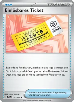 Pokémon-Karte Einlösbares Ticket 156/159