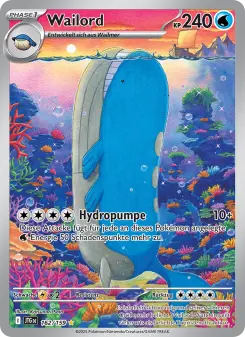 Pokémon-Karte Wailord 162/159