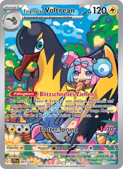 Pokémon-Karte Enigmaras Voltrean 163/159