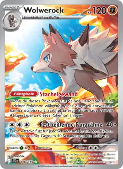 Pokémon-Karte Wolwerock 166/159